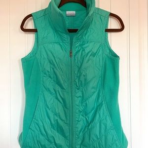 Columbia Mint Green Vest Size Small